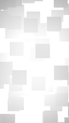 White abstract background. Misty backdrop with grey squares. 3D illustration