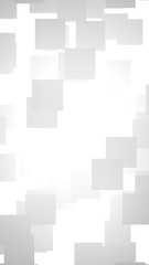 White abstract background. Misty backdrop with grey squares. 3D illustration