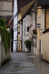 Fototapeta na wymiar Narrow street in the old town Steyr