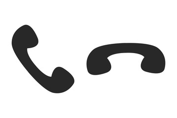 Naklejka premium Phone vector icon. Phone sign on white background. Phone icon for web and app.