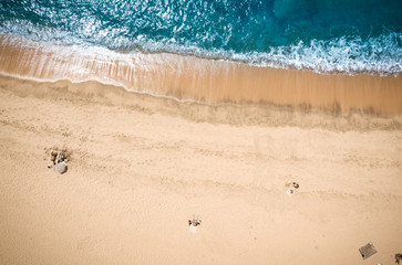 Aerial view photo of summer time and free space for your decoration. 