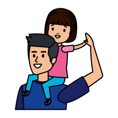 father with daughter characters