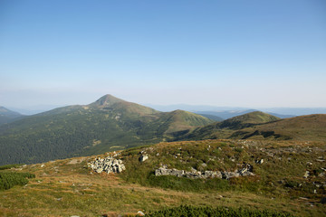 green mountains landscape
