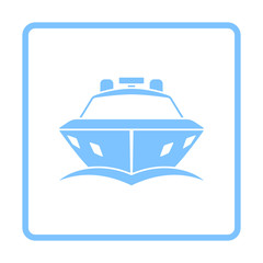 Motor Yacht Icon Front View