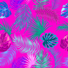 Vector tropical seamless pattern