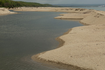 coast of the Black Sea at İğneada where the wetlands meet the sea