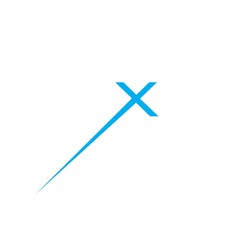 Modern X initial logo for business