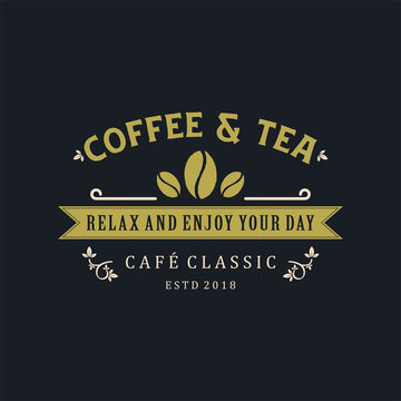 Coffee & Tea logo vintage