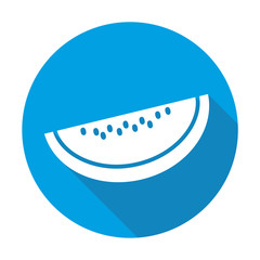 Melon vector blue icon in modern flat style isolated. Melon can support is good for your web design.