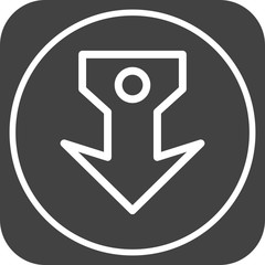 Down Direction Arrow Icon For Your Project