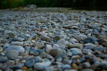 Stones from the rivers from one river in Spain