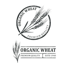 Wheat vintage logo