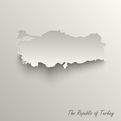 Abstract design map the Republic of Turkey template