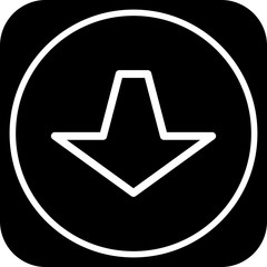 Down Direction Arrow Icon For Your Project