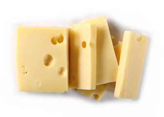 Cheese isolated on white background