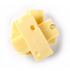 Cheese isolated on white background