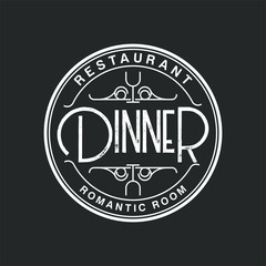 Dinner logo vintage