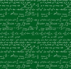 Scientific formulas, algebra equations, theorems