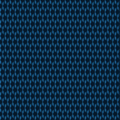 Fototapeta na wymiar Seamless abstract texture with a repeating geometric pattern in blue with a gradient on a dark blue background