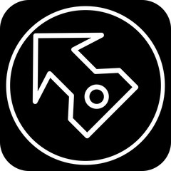 Left Direction Arrow Icon For Your Project