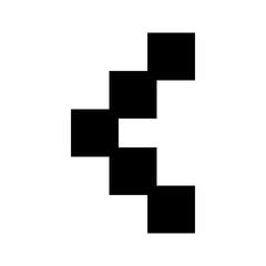 Fototapeta premium Left Direction Arrow Icon For Your Project