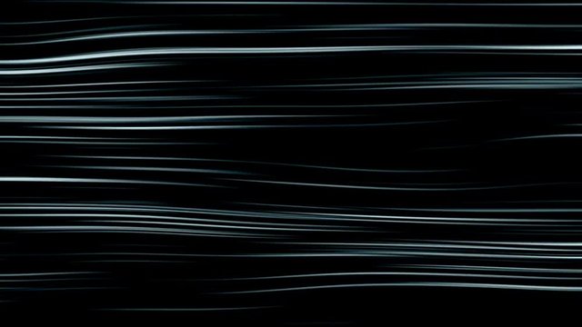 Aerodynamic waves move on a black background.