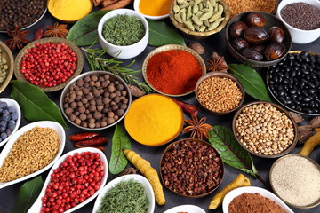 Spices and herbs.