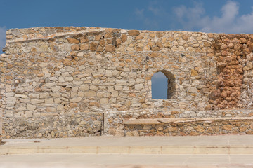 Remain of historic wall in Chania