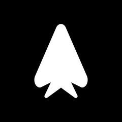 Fototapeta premium Up Direction Arrow Icon For Your Project