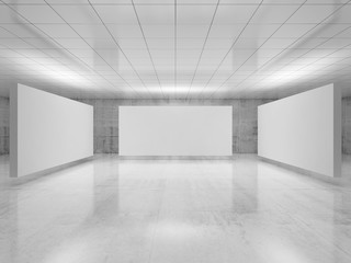 Abstract empty minimalist interior 3 d