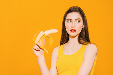 girl with banana