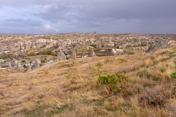 Fototapeta na wymiar View of Cappadocia in Nevsehir City, Turkey