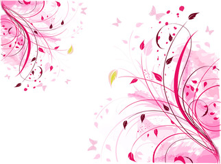 COLOURFUL FLORAL PATTERN FOR BACKGROUNDS