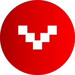 Obraz premium Down Direction Arrow Icon For Your Project