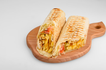 Pork Shaorma white background