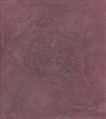 Tadelakt sample, lime coating écologic and natural. Violet prum color texture background.