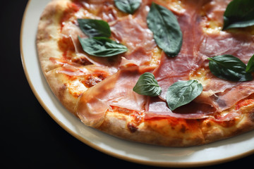 Parma ham Pizza , Italian food