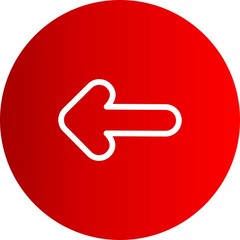 Left Direction Arrow Icon For Your Project