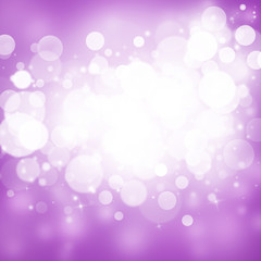 Purple sparkle rays lights with bokeh elegant abstract background. Dust sparks background.