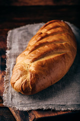 A loaf of bread on a table