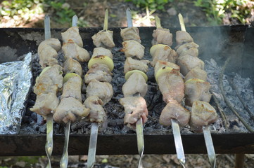 barbecue on the grill