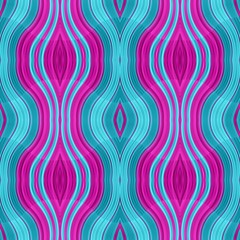 abstract seamless medium violet red, medium turquoise and purple color wave background. can be used for fabric, texture, wallpaper or decorative design