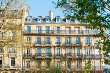 old-fashioned building in paris ,Europe