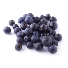 Fresh ripe blueberry isolated over a white background