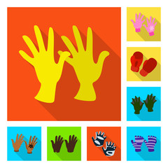 Vector design of own and textile symbol. Set of own and safety vector icon for stock.