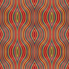 abstract seamless indian red, teal and firebrick color wave background. can be used for fabric, texture, wallpaper or decorative design