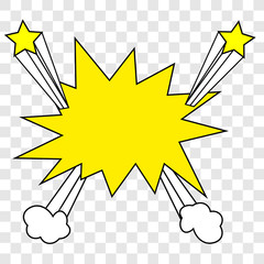 Collection multicolored comic sound Effects.