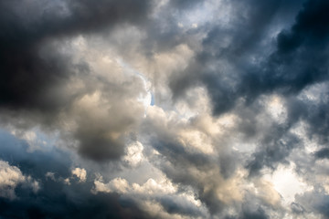 Obraz premium .thunder storm sky Rain clouds .