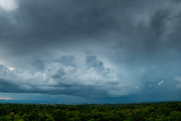 Obraz na płótnie Canvas .thunder storm sky Rain clouds