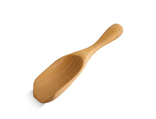 wooden spoon isolated on white background